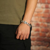 Bracelet Thick Personality Domineering Rough Ore People Rock Clip Buckle Chain