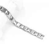 Men's Silver Square Link Chain Bracelet 316L Stainless Steel