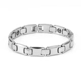 Men's Silver Square Link Chain Bracelet 316L Stainless Steel
