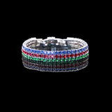 925 Silver Zircon Gemstone Bracelet for Women Wedding Party Gift
