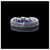 925 Silver Zircon Gemstone Bracelet for Women Wedding Party Gift