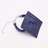 Women's Punk Style Leather Bracelet with Charms