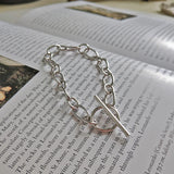 925 Sterling Silver Chain Bracelet Woman Fine Jewelry