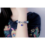 Crystal Beads Bracelet Owl Crown Bracelet Charm Jewelry