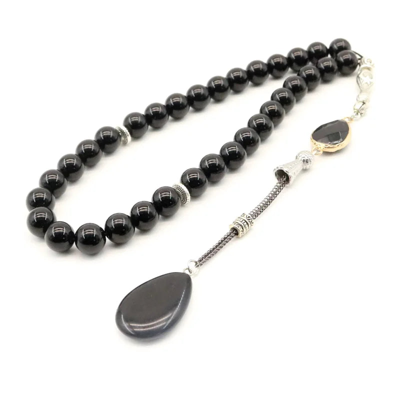Natural Agate Beads Rosary Muslim Tasbih Jewelry Pendants