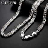 925 Silver Men's Necklace 6MM Chain 24 Inches Party Jewelry