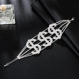 Charming Bride Wedding Crystal Bracelet Rhinestone Dollar Bracelet B306