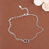 925 Sterling Silver Animal Nose Women Anklet Bracelet