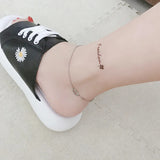 925 Sterling Silver Animal Nose Women Anklet Bracelet