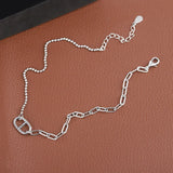 925 Sterling Silver Animal Nose Women Anklet Bracelet