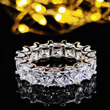 925 Sterling Silver Eternity Ring CZ Wedding Band
