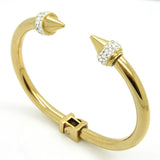 Crystal Stainless Steel Cuff Bracelet for Women