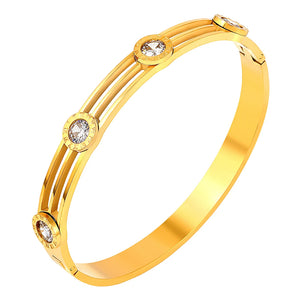 Roman Numeral Bracelet Stone Bangle Wedding Party Jewelry