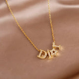 Crystal Letter D Charm Bracelet for Women