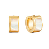 Shell Stud Earrings Stainless Steel Women Charming Earrings