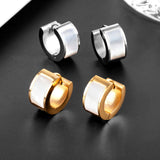 Shell Stud Earrings Stainless Steel Women Charming Earrings