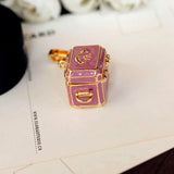Treasure Box Jewelry Chest Charm For Bracelet Necklace Handbag Keychain Women