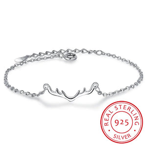925 Silver Antlers Bracelet Wedding Jewelry