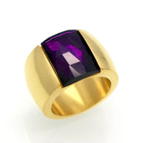 Stainless Steel Ring For Women Austrian Crystal Green Red Stone Ring