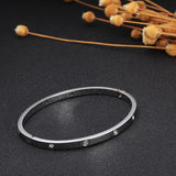 Stainless Steel Crystal Bangle for Wedding