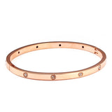 Stainless Steel Crystal Bangle for Wedding