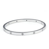 Stainless Steel Crystal Bangle for Wedding