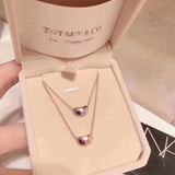 925 Silver Small Beans Pendant Necklace Women Choker