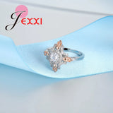 Zircon 925 Silver Mixed Ring Wedding Romantic Rings