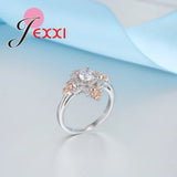 Zircon 925 Silver Mixed Ring Wedding Romantic Rings