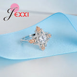 Zircon 925 Silver Mixed Ring Wedding Romantic Rings