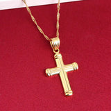 Brass Cross Pendant Necklace Crucifix Cross Jewelry
