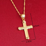 Brass Cross Pendant Necklace Crucifix Cross Jewelry