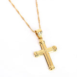 Brass Cross Pendant Necklace Crucifix Cross Jewelry