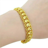 Heart Bracelet Transfer Beads Tassel Plated Bracelet for Women