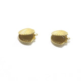 Brass Shell Necklace Pendant Openable Clothing Jewelry Box