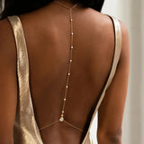 Bridal Pearl Back Chain Jewelry for Wedding