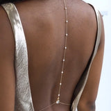 Bridal Pearl Back Chain Jewelry for Wedding