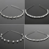 Rhinestone Pearl Flower Wedding Tiara Headband