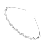 Rhinestone Pearl Flower Wedding Tiara Headband