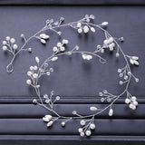 Bridal Hair Rhinestone Headdress Crown Pearl Hairpin