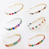 Multicolor Crystal Hairband Princess Crowns Wedding Hair Accessories