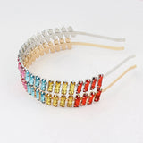 Multicolor Crystal Hairband Princess Crowns Wedding Hair Accessories