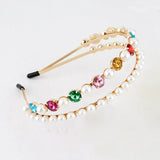 Multicolor Crystal Hairband Princess Crowns Wedding Hair Accessories