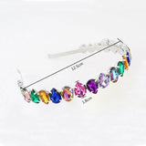 Multicolor Crystal Hairband Princess Crowns Wedding Hair Accessories