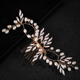 Bridal Pearl Hairpin With Comb for Anniversary Party