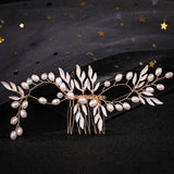 Bridal Pearl Hairpin With Comb for Anniversary Party
