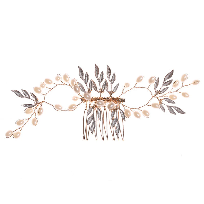 Bridal Pearl Hairpin With Comb for Anniversary Party