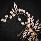 Bridal Pearl Hairpin With Comb for Anniversary Party
