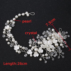 Bridal Headband Wedding Hair Accessories Tiaras Crystal Headpiece for Women