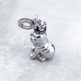Bulldog Crown Pendant 925 Sterling Silver Fine Jewelry Dog Gift